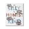 Stupell Industries Be Silly Honest Kind Phrases Baby Elephant Hippos Canvas Wall Art
